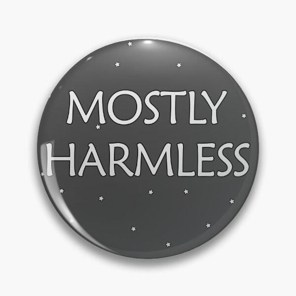 Item preview, Mostly Harmless | Hitchhiker’s Guide to the Galaxy Inspired Minimalist Sci-Fi Design | 42 Space Humor designed and sold by BlueBakes.