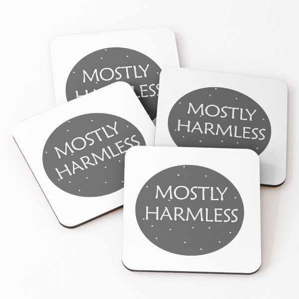 Item preview, Mostly Harmless | Hitchhiker’s Guide to the Galaxy Inspired Minimalist Sci-Fi Design | 42 Space Humor designed and sold by BlueBakes.