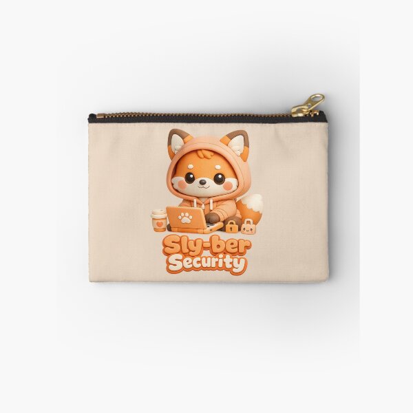 Item preview, Cute Fox Hacker Kawaii | Sly-ber (Cyber) Security Cybersecurity Pun 3D designed and sold by Moons Studio.