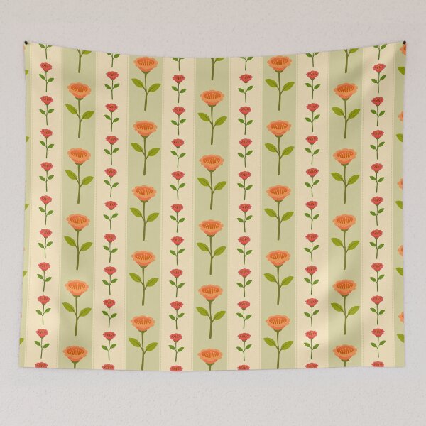 Item preview, Abstract vintage floral pattern designed and sold by hdesignEG.