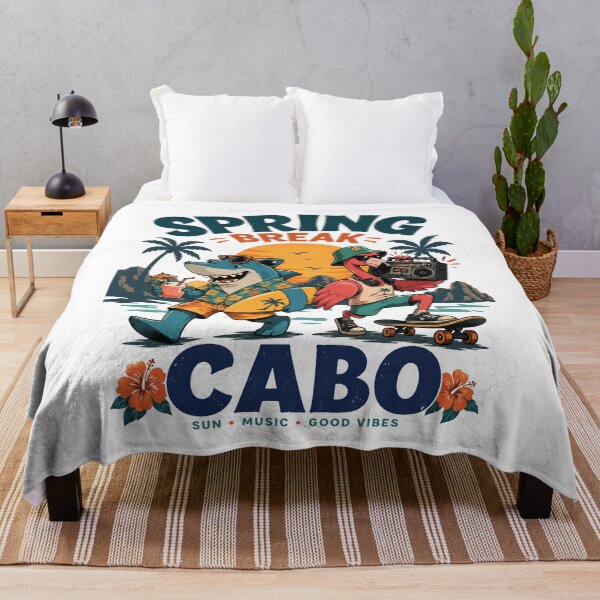 Item preview, Spring Break Cabo Retro Beach Party Vector Design designed and sold by Dimalol.
