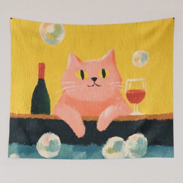 Item preview, Cat in Bubble Bath - S07 designed and sold by FlaskLab.