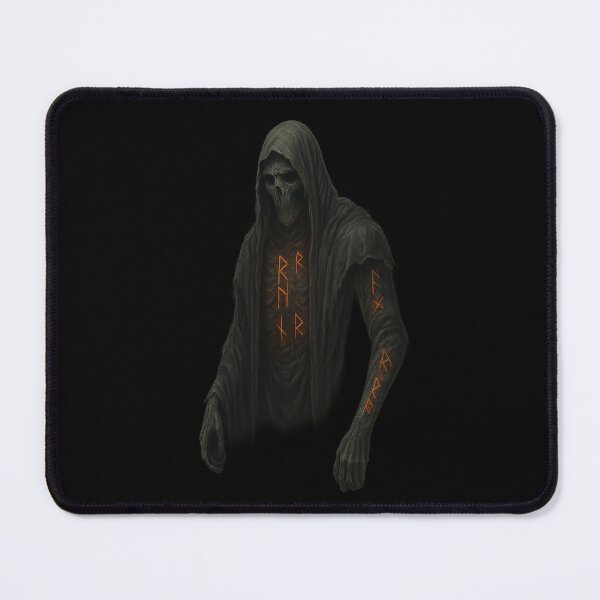 Item preview, Hooded Wraith Glowing Orange Runes Viking Grim Reaper designed and sold by Mythborn Saga.