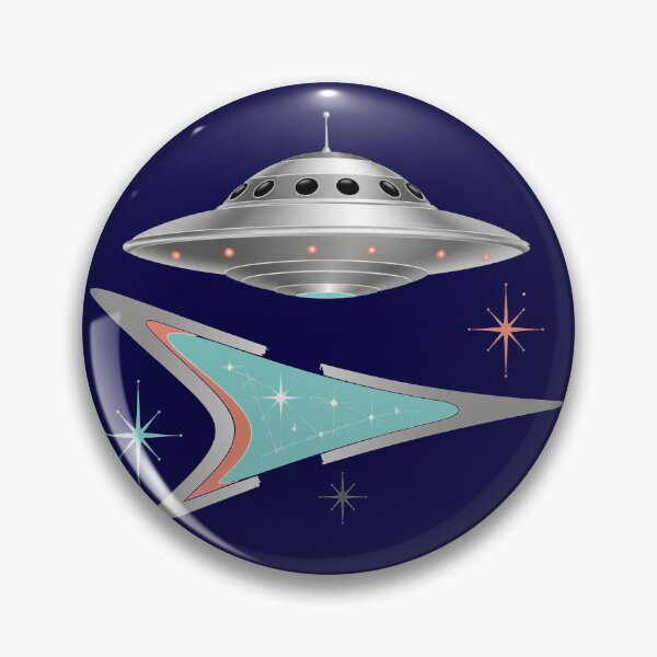 Item preview, Flying Saucer Boomerang - Mid Century Retro Futurism designed and sold by Retro Mood Co.