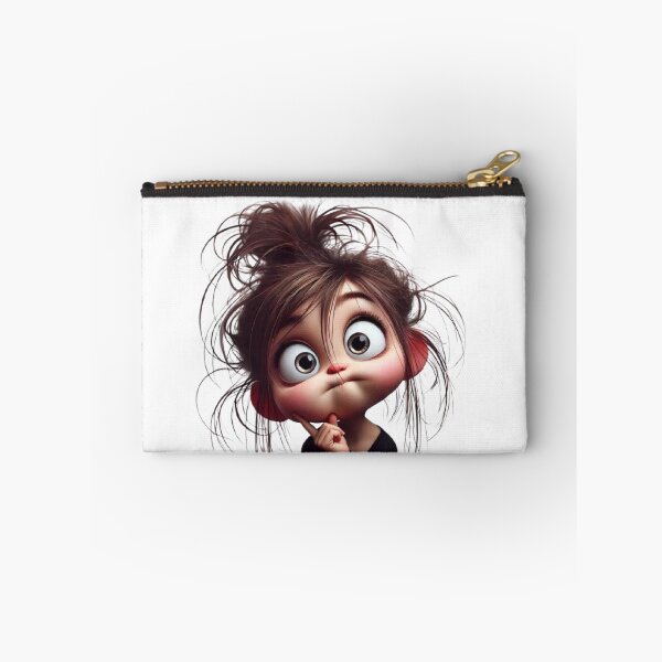 Item preview, Kawaii Messy Hair Girl - Just Woke Up Humor designed and sold by AnyeloDesign.