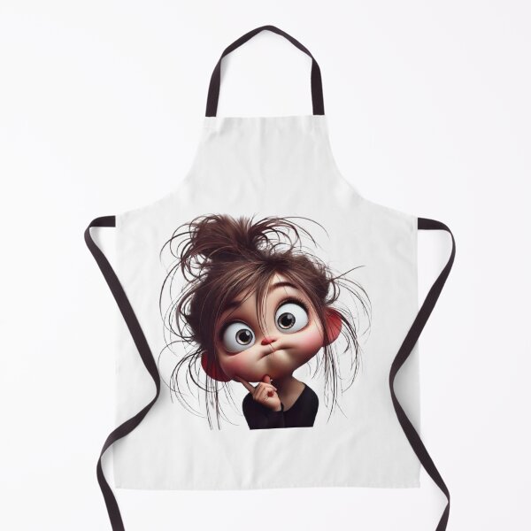 Item preview, Kawaii Messy Hair Girl - Just Woke Up Humor designed and sold by AnyeloDesign.