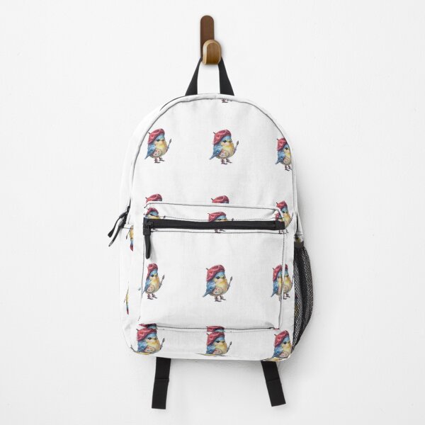 Item preview, Artist Bird with Beret - Kawaii Watercolor Painter designed and sold by AnyeloDesign.