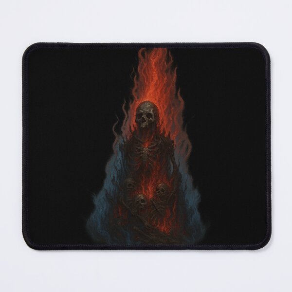 Item preview, Burning Undead Skeleton Pyre Red Hellfire Blue Smoke designed and sold by Mythborn Saga.