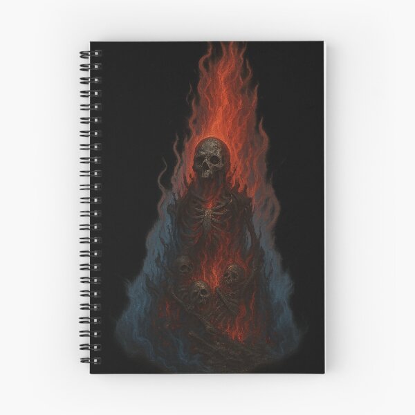 Item preview, Burning Undead Skeleton Pyre Red Hellfire Blue Smoke designed and sold by Mythborn Saga.