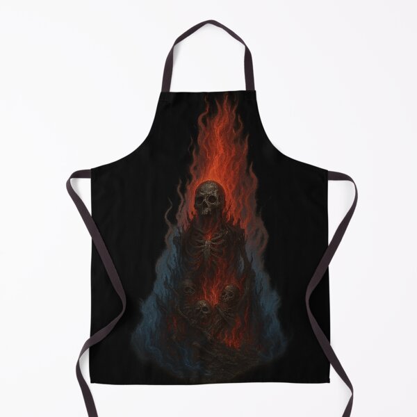 Item preview, Burning Undead Skeleton Pyre Red Hellfire Blue Smoke designed and sold by Mythborn Saga.