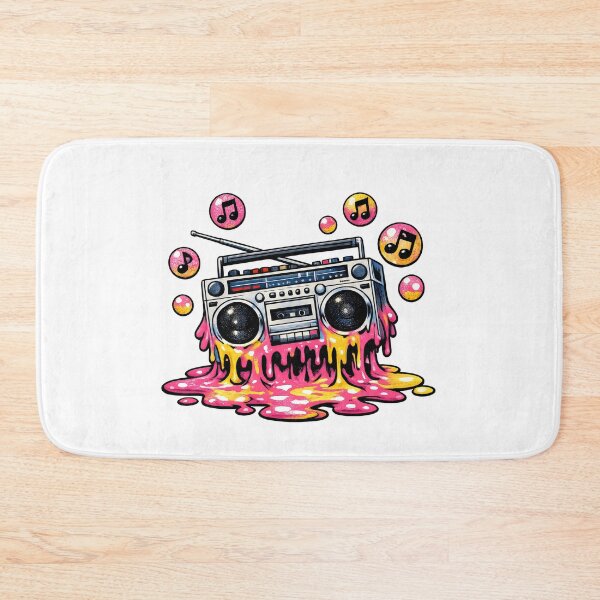 Item preview, Melting Neon Retro Boombox designed and sold by VintageArto.