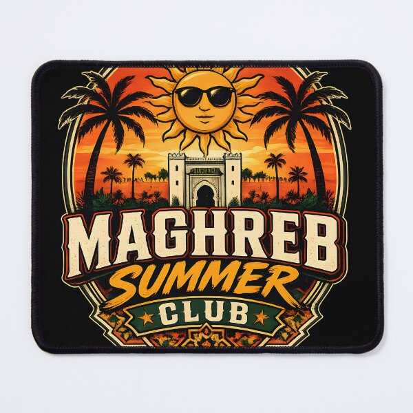 Item preview, Maghreb Summer Club - Vintage Moroccan Sun & Palm Trees designed and sold by artdesingart.