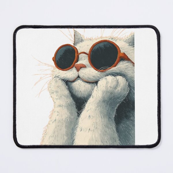 Artikelvorschau, Coole Katze mit Sonnenbrille – Kawaii-Sommerstil entworfen und verkauft von AnyeloDesign.