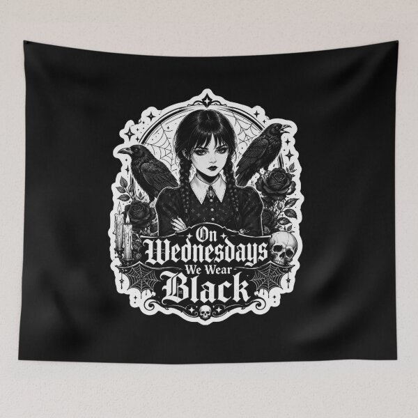 Item preview, On Wednesday’s We Wear Black  designed and sold by oldpussboss.