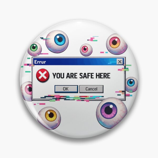 Item preview, You Are Safe Here - Weirdcore Windows 95 Error Message designed and sold by Retro Mood Co.