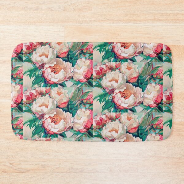Item preview, Pink and White Peonies Flower Painting designed and sold by helenannestudio.