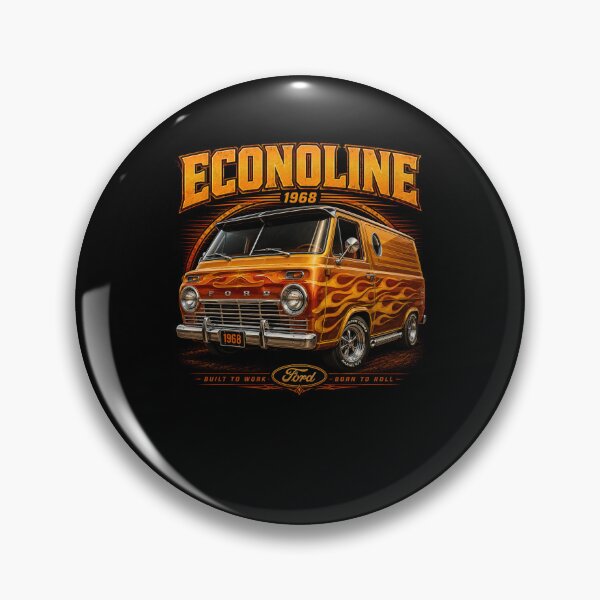 Item preview, 1968 Ford Econoline Classic Van American Road Culture Vintage Art designed and sold by TheArtOfCar.