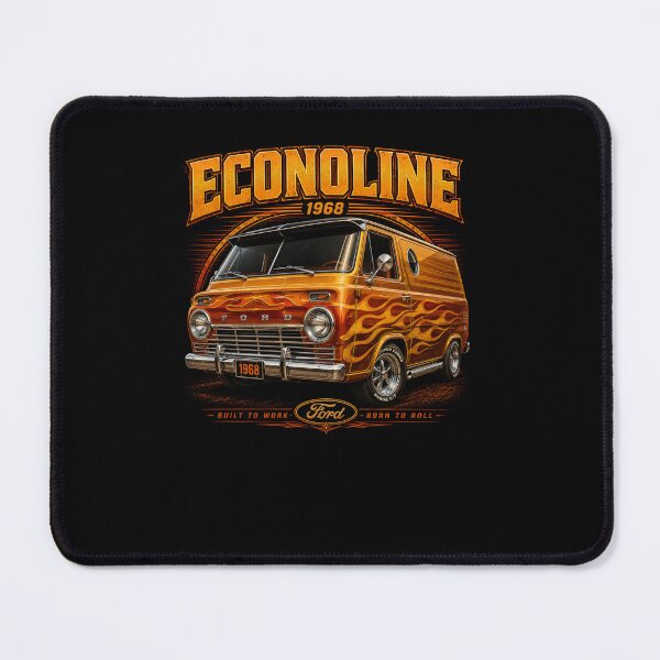 Item preview, 1968 Ford Econoline Classic Van American Road Culture Vintage Art designed and sold by TheArtOfCar.