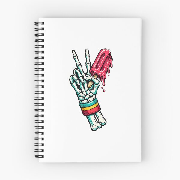 Item preview, Skeleton Peace Sign Melting Popsicle designed and sold by VintageArto.