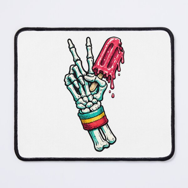 Item preview, Skeleton Peace Sign Melting Popsicle designed and sold by VintageArto.