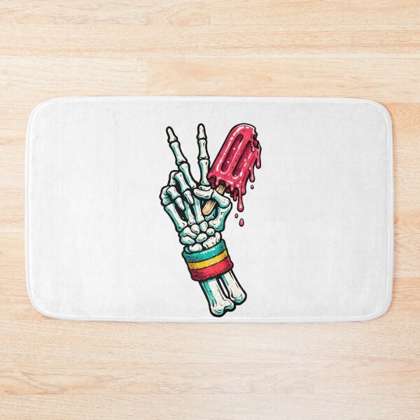 Item preview, Skeleton Peace Sign Melting Popsicle designed and sold by VintageArto.