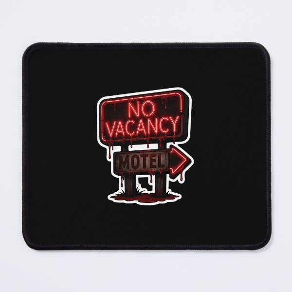 Item preview, Scary No Vacancy Sign - Haunted Motel Horror Sticker designed and sold by Lost Highway Horror..