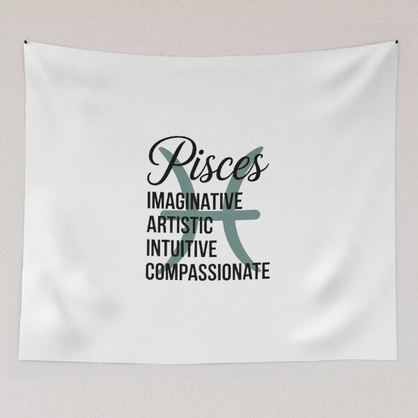Item preview, Pisces Zodiac Sign – Imaginative Artistic Intuitive Compassionate Minimalist Astrology Design designed and sold by Cool-cat-art.