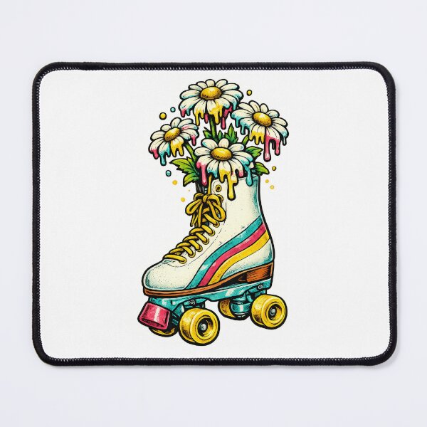 Item preview, Melting Daisy Retro Roller Skate designed and sold by VintageArto.
