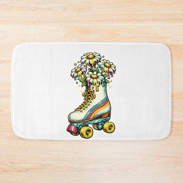 Item preview, Melting Daisy Retro Roller Skate designed and sold by VintageArto.