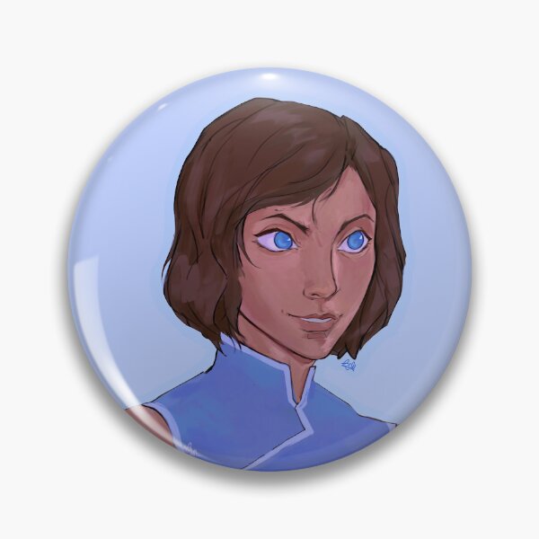 Item preview, Korra stiker head shot (short hair) designed and sold by btterfly13.