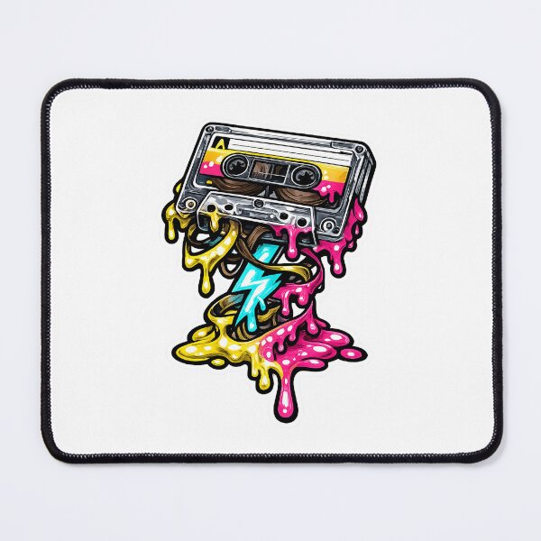 Item preview, Dripping Neon Mixtape Cassette designed and sold by VintageArto.