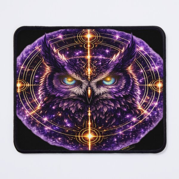 Item preview, Cosmic Owl – Mystic Night Guardian designed and sold by KingofHearts25.