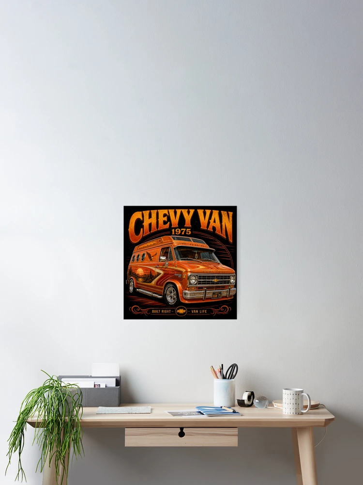 1975 Chevrolet G20 Custom Van 70s Van Culture Vintage Art