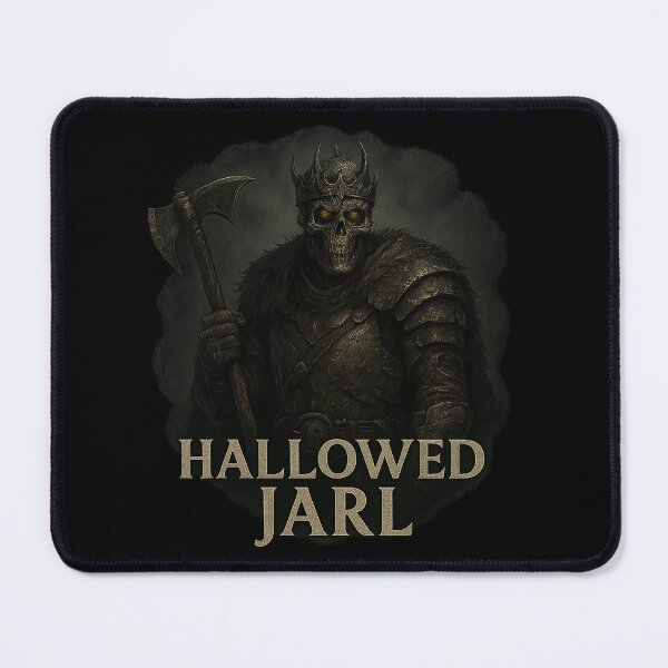 Item preview, The Hallowed Jarl Viking Skeleton King Battle Axe designed and sold by Mythborn Saga.