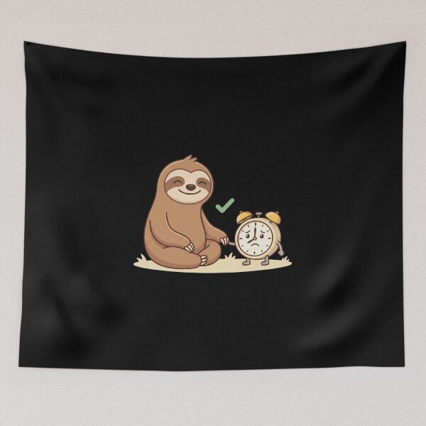 Item preview, Meditating Sloth Calm Time Illustration designed and sold by AbanoubStore.
