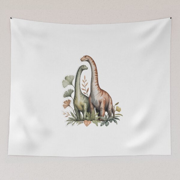 Item preview, Brachiosaurus & Ginkgo Watercolor designed and sold by NiftyWrx.
