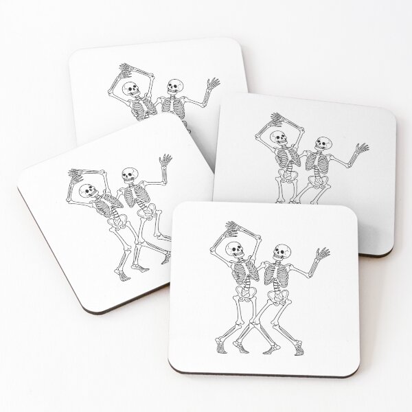 Item preview, Dancing Skeletons Halloween Art designed and sold by NiftyWrx.