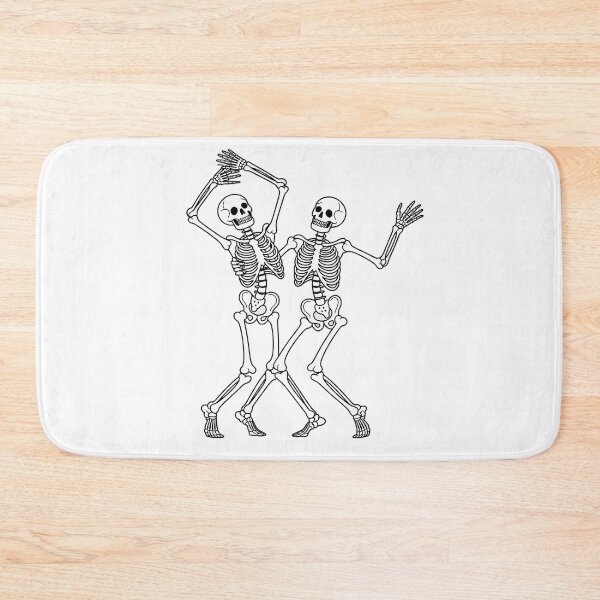 Item preview, Dancing Skeletons Halloween Art designed and sold by NiftyWrx.