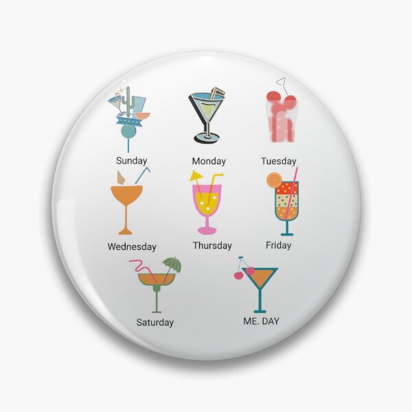 Item preview, Days of the Week Martini Style designed and sold by cestlavie5353.