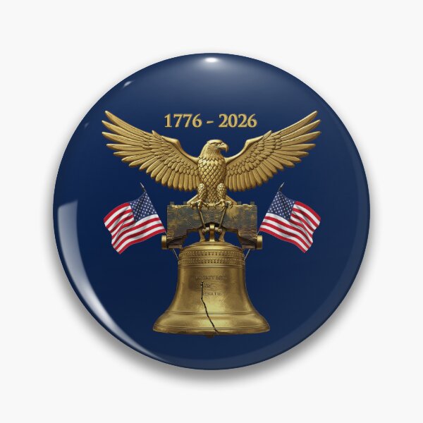 Item preview, 250th ANNIVERSARY OF USA, 2026 1776, LIBERTY BELL & GOLD EAGLE & FLAGS designed and sold by classic car craze.