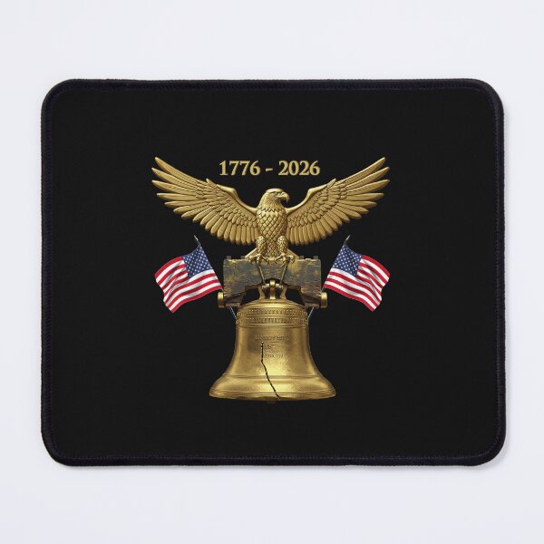 Item preview, 250th ANNIVERSARY OF USA, 2026 1776, LIBERTY BELL & GOLD EAGLE & FLAGS designed and sold by classic car craze.