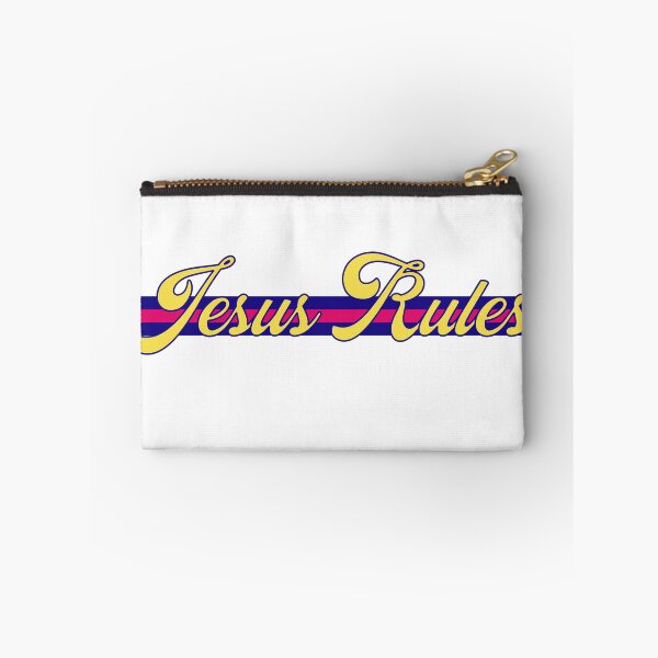 Item preview, Jesus Rules (Yellow, Pink and Blue) designed and sold by GraceMadeArt.