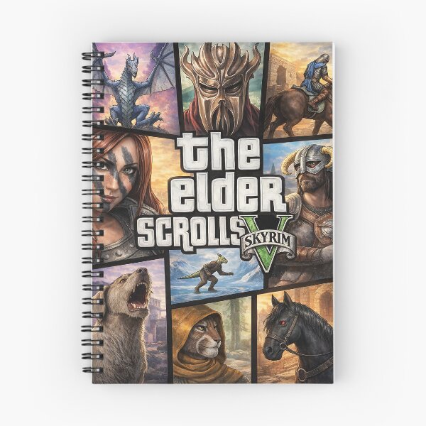 Item preview, Skyrim Meets Gta Fan Art designed and sold by My Artprintz.