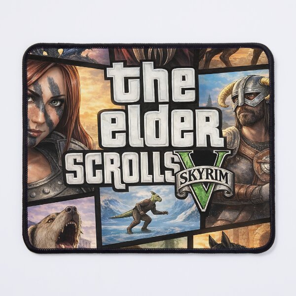 Item preview, Skyrim Meets Gta Fan Art designed and sold by My Artprintz.