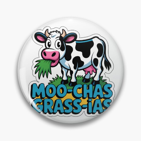 Item preview, Moo-chas Grass-ias Cow Fun designed and sold by NiftyWrx.