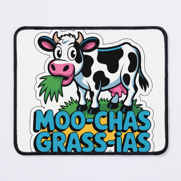 Item preview, Moo-chas Grass-ias Cow Fun designed and sold by NiftyWrx.