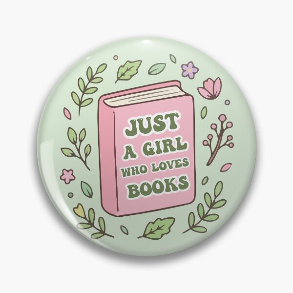 Item preview, Just a girl who loves books - girly bookish aesthetic - gift for girl designed and sold by Fantasy Cache.