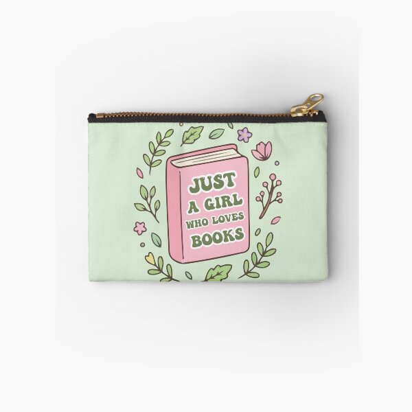 Item preview, Just a girl who loves books - girly bookish aesthetic - gift for girl designed and sold by Fantasy Cache.