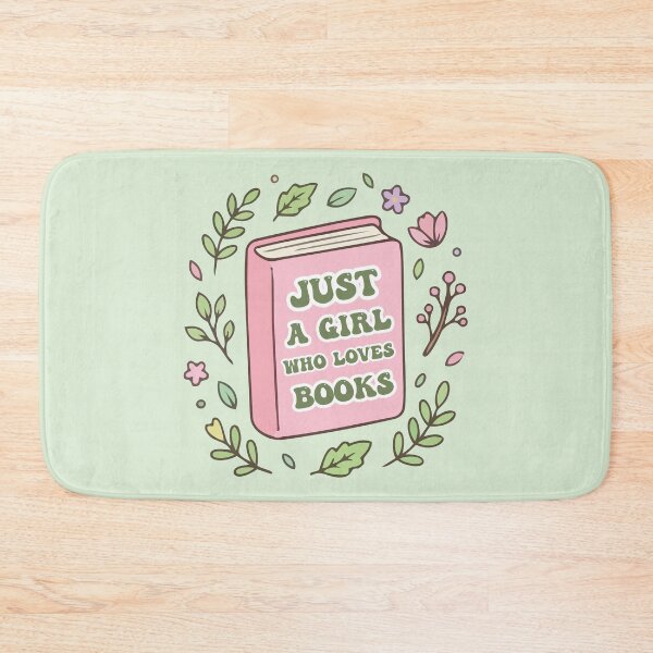 Item preview, Just a girl who loves books - girly bookish aesthetic - gift for girl designed and sold by Fantasy Cache.