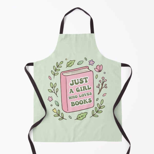 Item preview, Just a girl who loves books - girly bookish aesthetic - gift for girl designed and sold by Fantasy Cache.